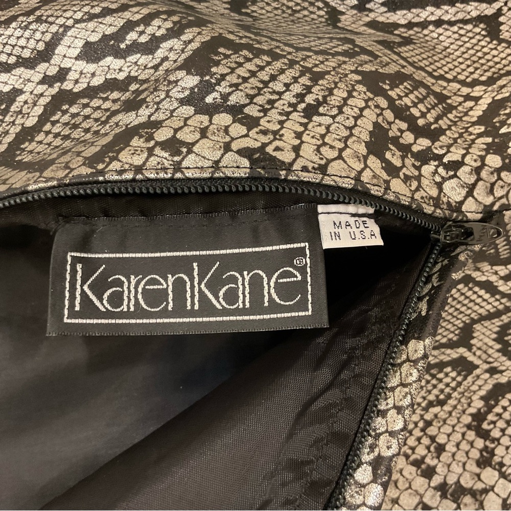 Vintage Karen Kane Leather Snakeprint Pencil Skirt Size S, EUC - Picture 4 of 5
